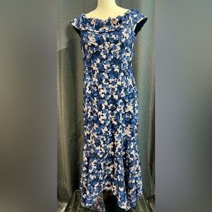 Floral Blue Dress